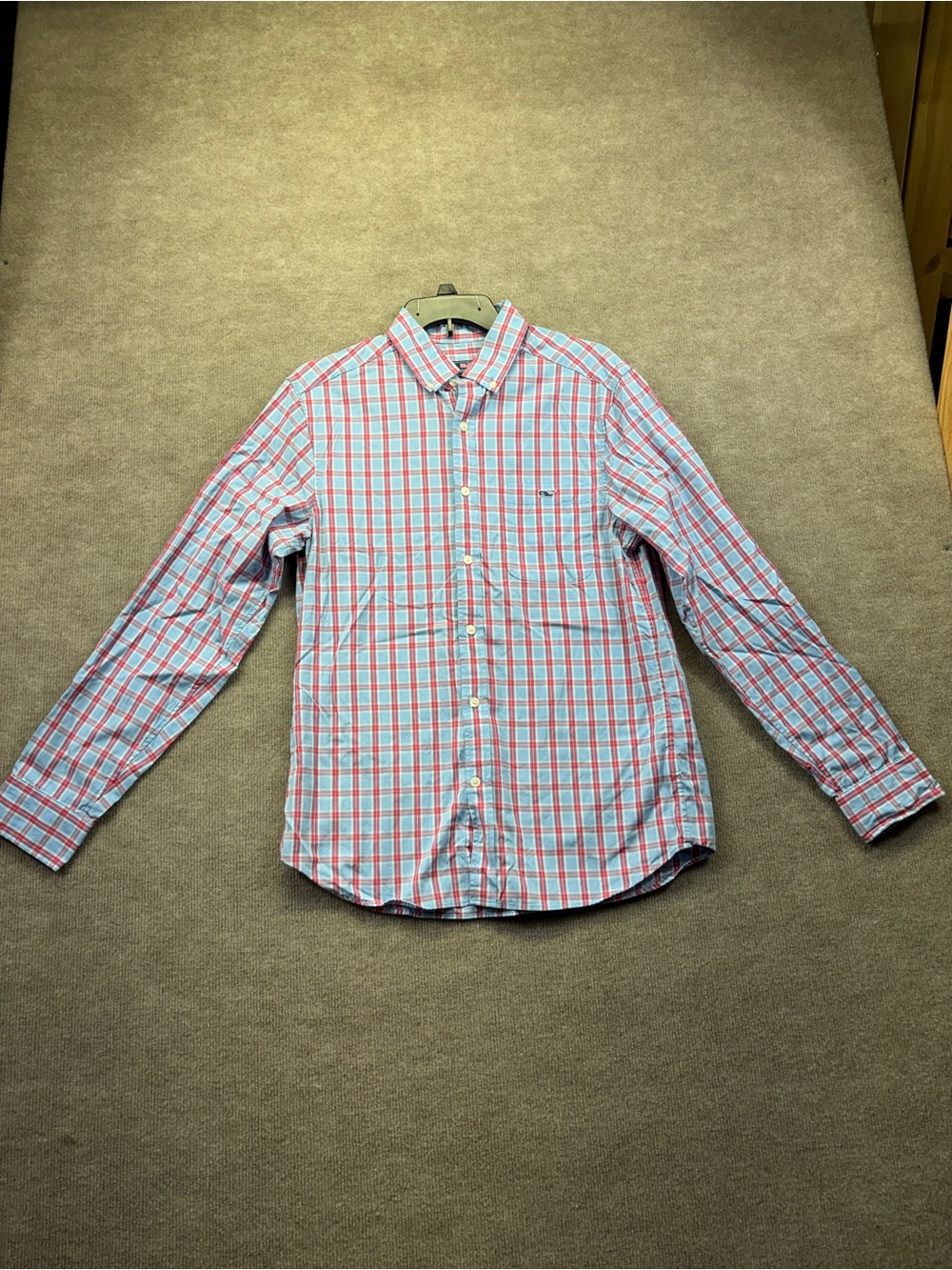 Vineyard Vines Men's Plaid Button-Front Long Sleeve Shirt Size Small